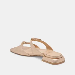 LAVERN SANDALS GOLD METALLIC LEATHER