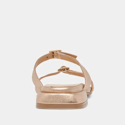 LAVERN SANDALS GOLD METALLIC LEATHER
