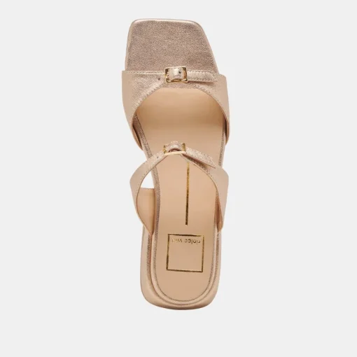 LAVERN SANDALS GOLD METALLIC LEATHER