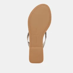 LAYNEY SANDALS BLACK WHITE EMBOSSED SNAKE