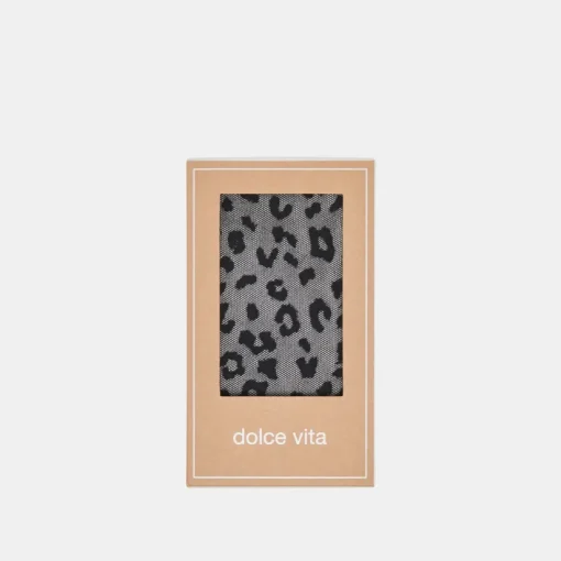 LEOPARD TIGHTS BLACK LEOPARD