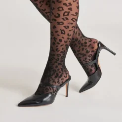 LEOPARD TIGHTS BLACK LEOPARD