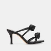 LINZY HEELS ONYX SATIN