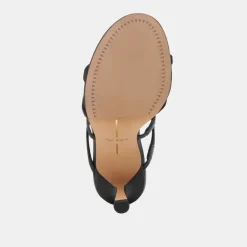 LINZY HEELS ONYX SATIN
