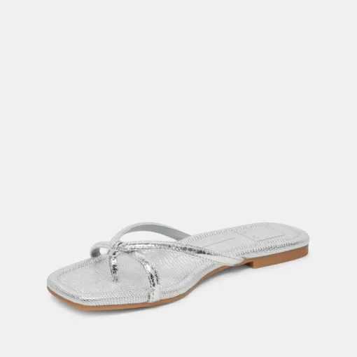 LUCCA SANDALS SILVER DISTRESSED STELLA