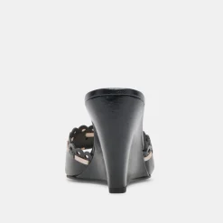MADALE WEDGES MIDNIGHT PATENT LEATHER