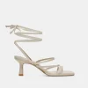 MALABO HEELS IVORY LEATHER