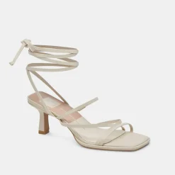MALABO HEELS IVORY LEATHER