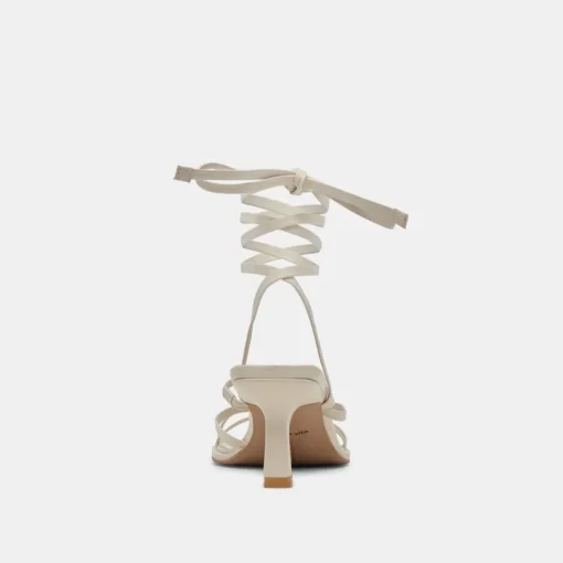 MALABO HEELS IVORY LEATHER