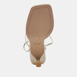 MALABO HEELS IVORY LEATHER
