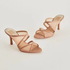 MANDEL PEARL HEELS COCOA MESH