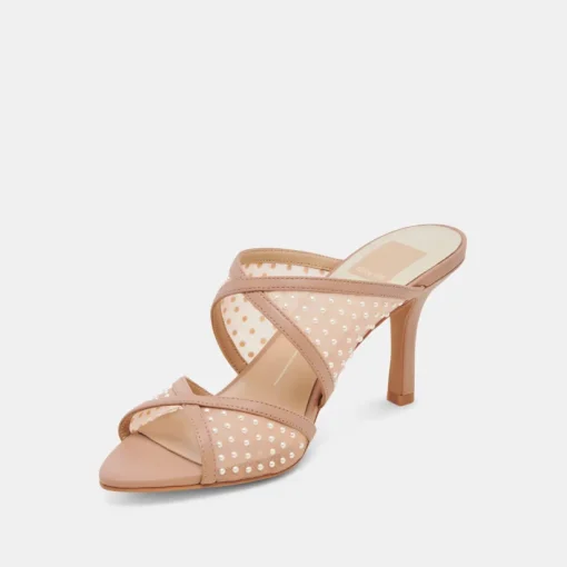 MANDEL PEARL HEELS COCOA MESH