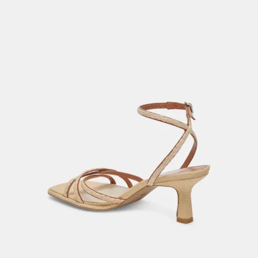 MANJI BRAID HEELS BROWN NATURAL JUTE