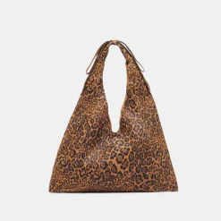 MARIE TOTE LEOPARD SUEDE