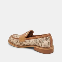 MARINA LOAFERS BROWN MULTI RAFFIA