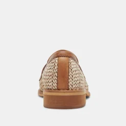MARINA LOAFERS BROWN MULTI RAFFIA
