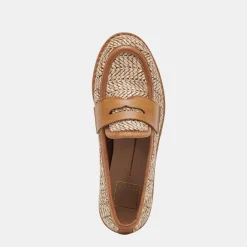 MARINA LOAFERS BROWN MULTI RAFFIA