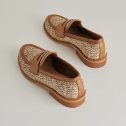 MARINA LOAFERS BROWN MULTI RAFFIA