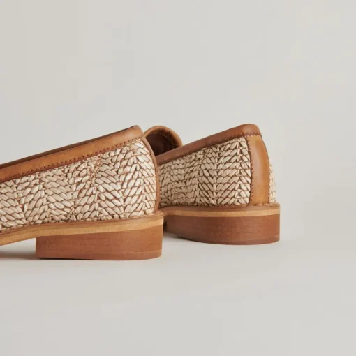 MARINA LOAFERS BROWN MULTI RAFFIA