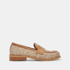 MARINA LOAFERS BROWN MULTI RAFFIA