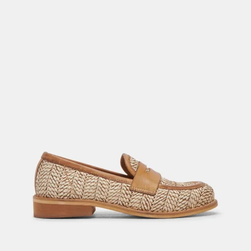 MARINA LOAFERS BROWN MULTI RAFFIA