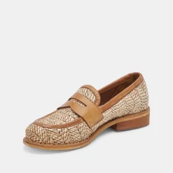 MARINA LOAFERS BROWN MULTI RAFFIA