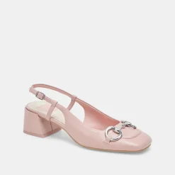 MELLI HEELS PINK CRINKLE PATENT