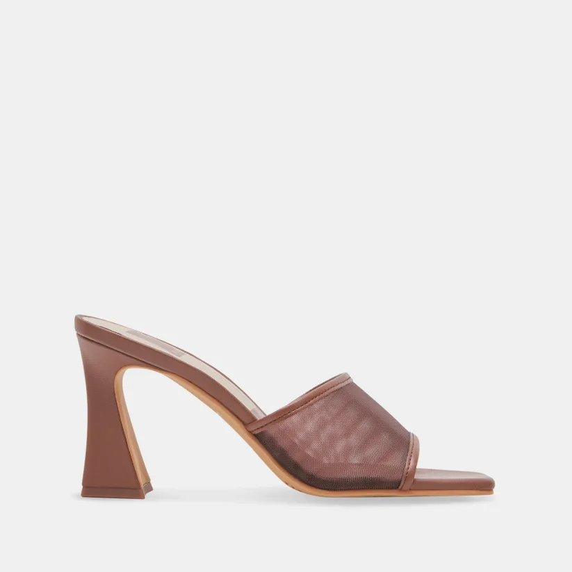 NARDA HEELS ESPRESSO MESH