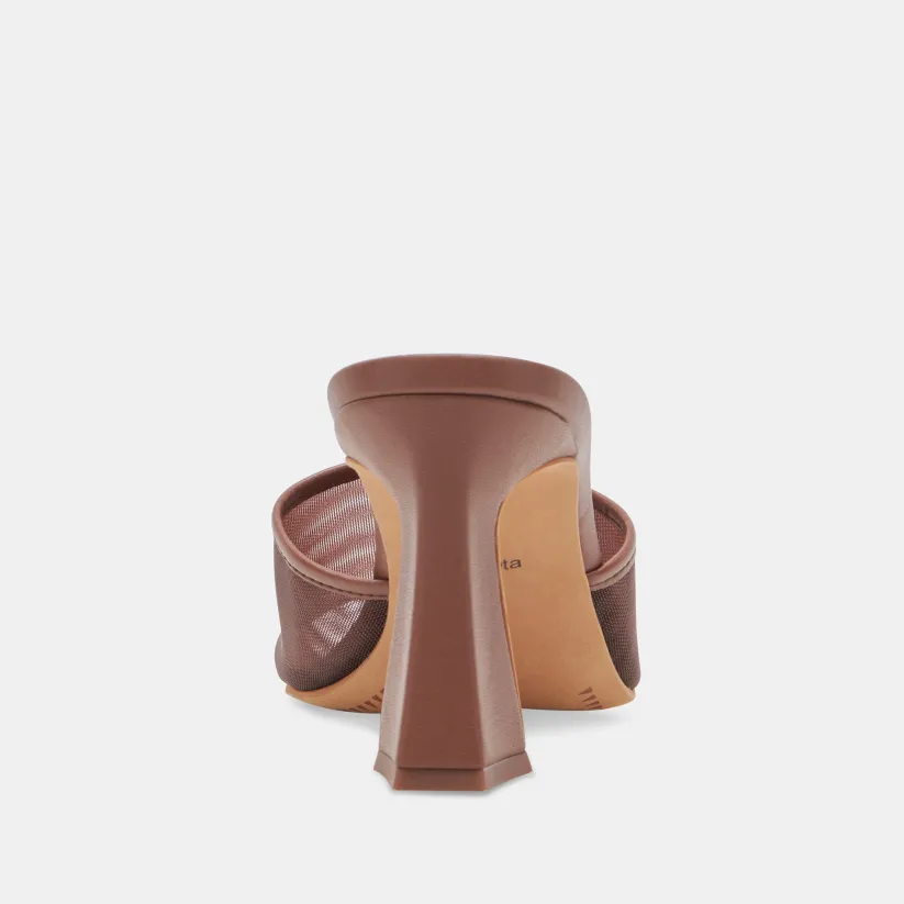 NARDA HEELS ESPRESSO MESH