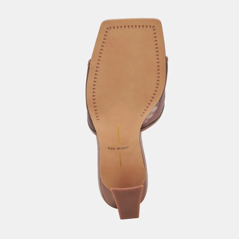 NARDA HEELS ESPRESSO MESH