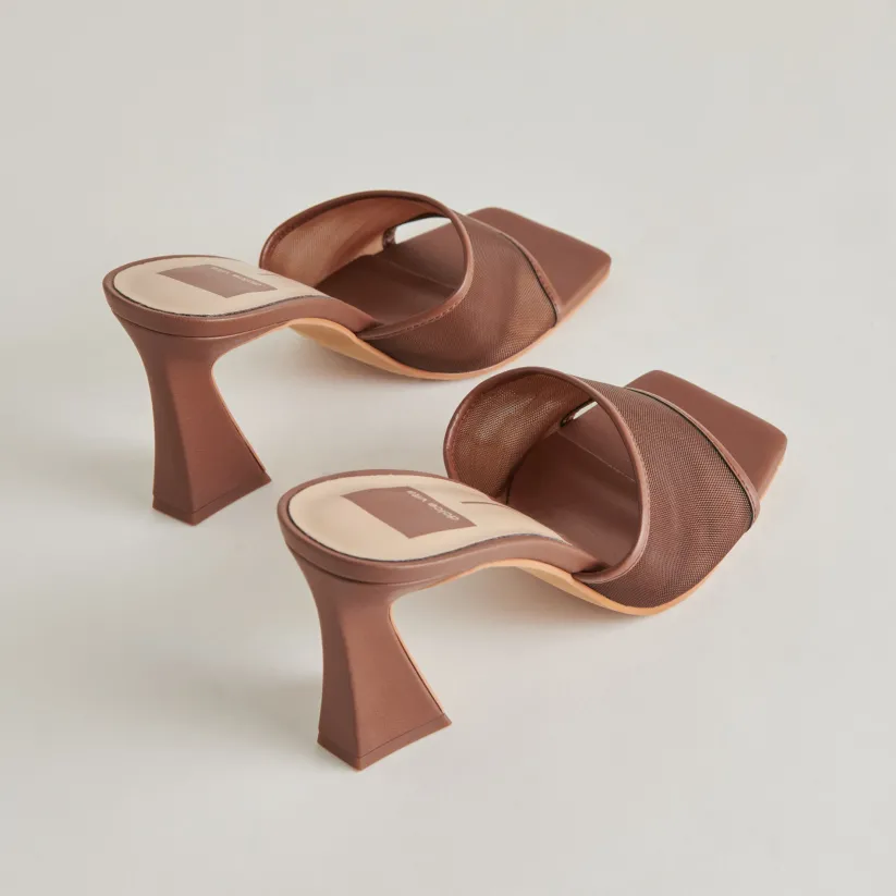 NARDA HEELS ESPRESSO MESH