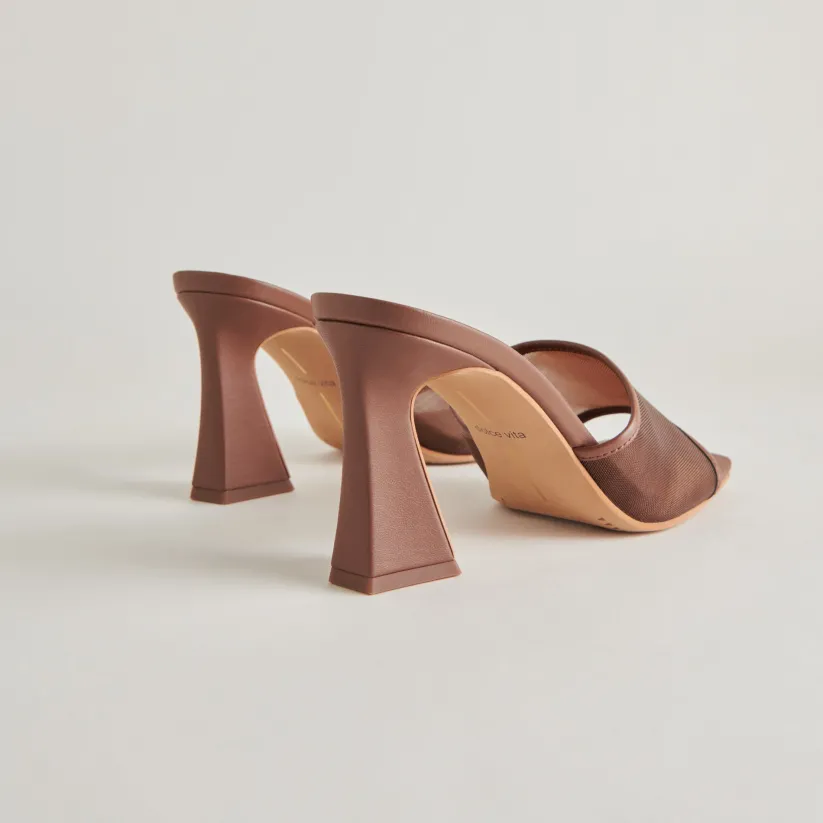 NARDA HEELS ESPRESSO MESH
