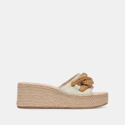 NARNIA SANDALS IVORY LEATHER