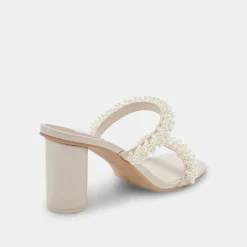 NOEL HEELS VANILLA PEARLS