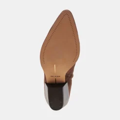 NONAH BOOTIES DK BROWN SUEDE