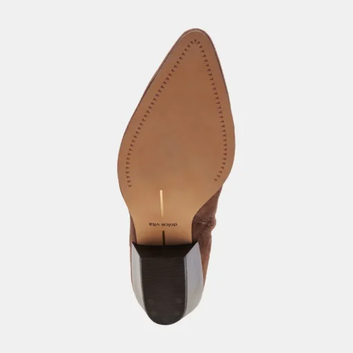 NONAH BOOTIES DK BROWN SUEDE