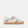 NOTICE LACE SNEAKERS SILVER DISTRESSED LEATHER