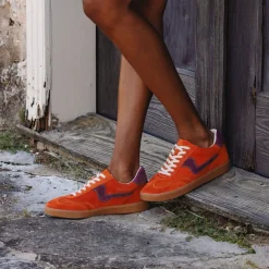 NOTICE SNEAKERS ORANGE MULTI SUEDE