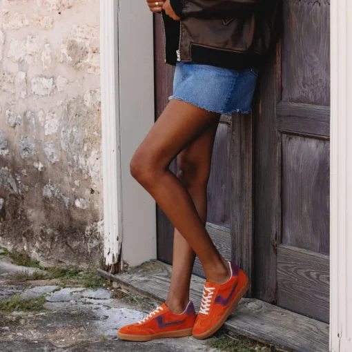NOTICE SNEAKERS ORANGE MULTI SUEDE