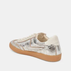 NOTICE SNEAKERS SILVER DISTRESSED LEATHER