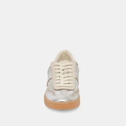 NOTICE SNEAKERS SILVER DISTRESSED LEATHER