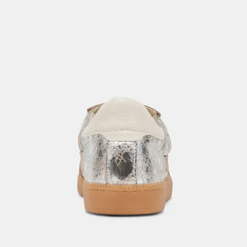 NOTICE SNEAKERS SILVER DISTRESSED LEATHER