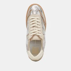 NOTICE SNEAKERS SILVER DISTRESSED LEATHER