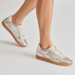 NOTICE SNEAKERS SILVER DISTRESSED LEATHER