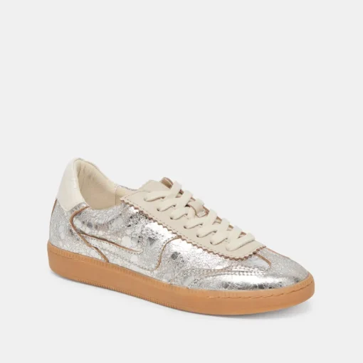 NOTICE SNEAKERS SILVER DISTRESSED LEATHER