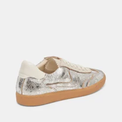 NOTICE SNEAKERS SILVER DISTRESSED LEATHER