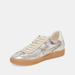 NOTICE SNEAKERS SILVER DISTRESSED LEATHER