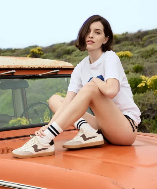 NOTICE SNEAKERS WHITE GREY LEATHER