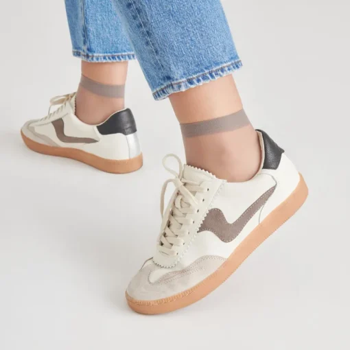 NOTICE SNEAKERS WHITE GREY LEATHER