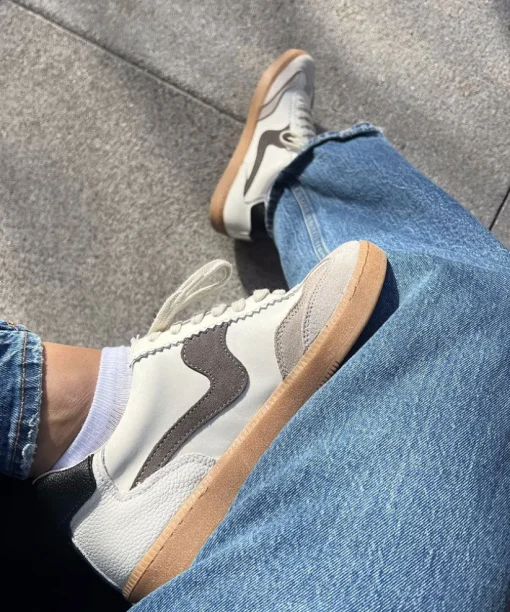 NOTICE SNEAKERS WHITE GREY LEATHER